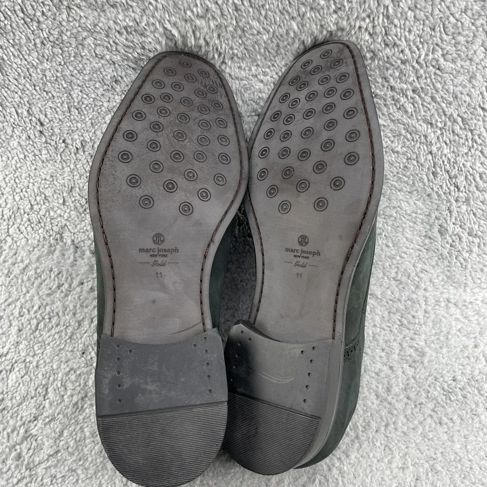 Marc Joseph  New York Dress Shoes Mens 11 Green Leather Calloway Oxford Corpcore